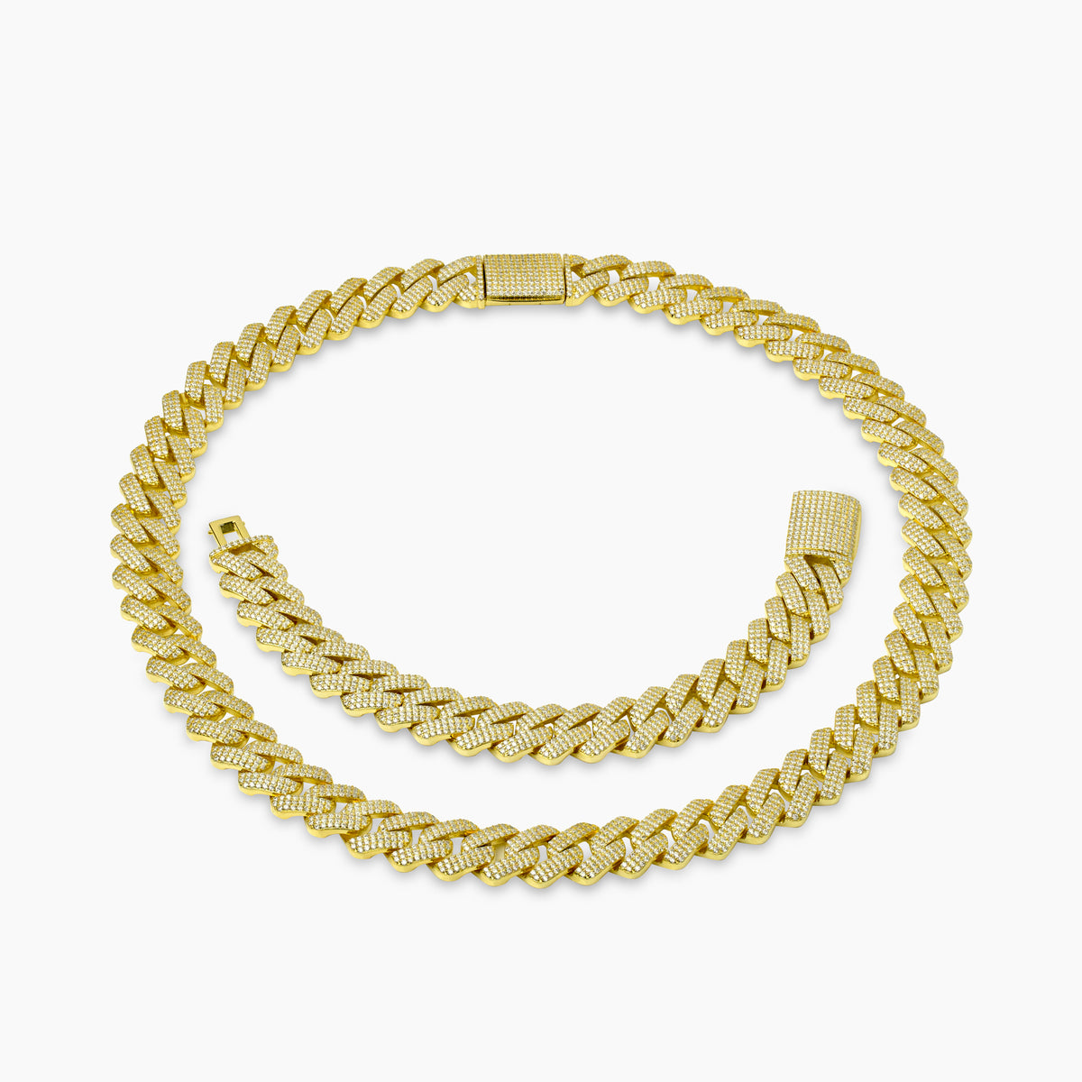 Luxury Cuban link bracelet for women featuring moissanite stones