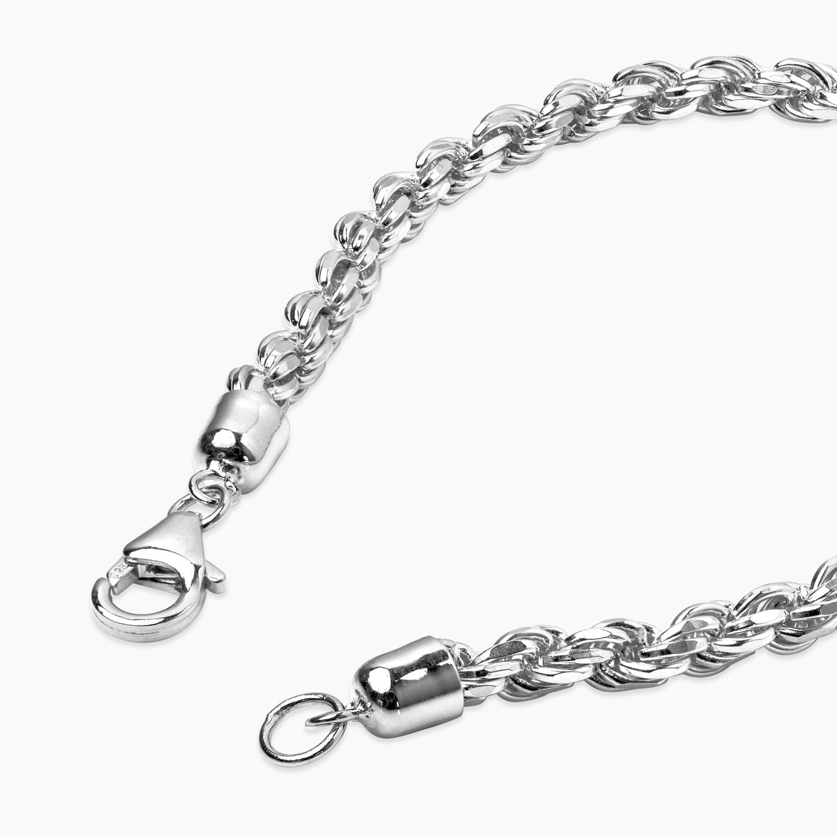 925 Sterling Silver Franco chain with yellow gold finish