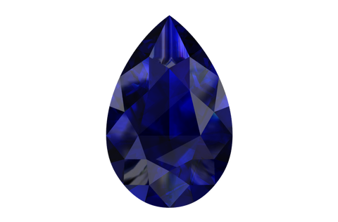 2 Carat / Lab-Grown Blue Sapphire / Pear