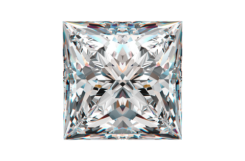 2 Carat / Natural Moissanite / Princess