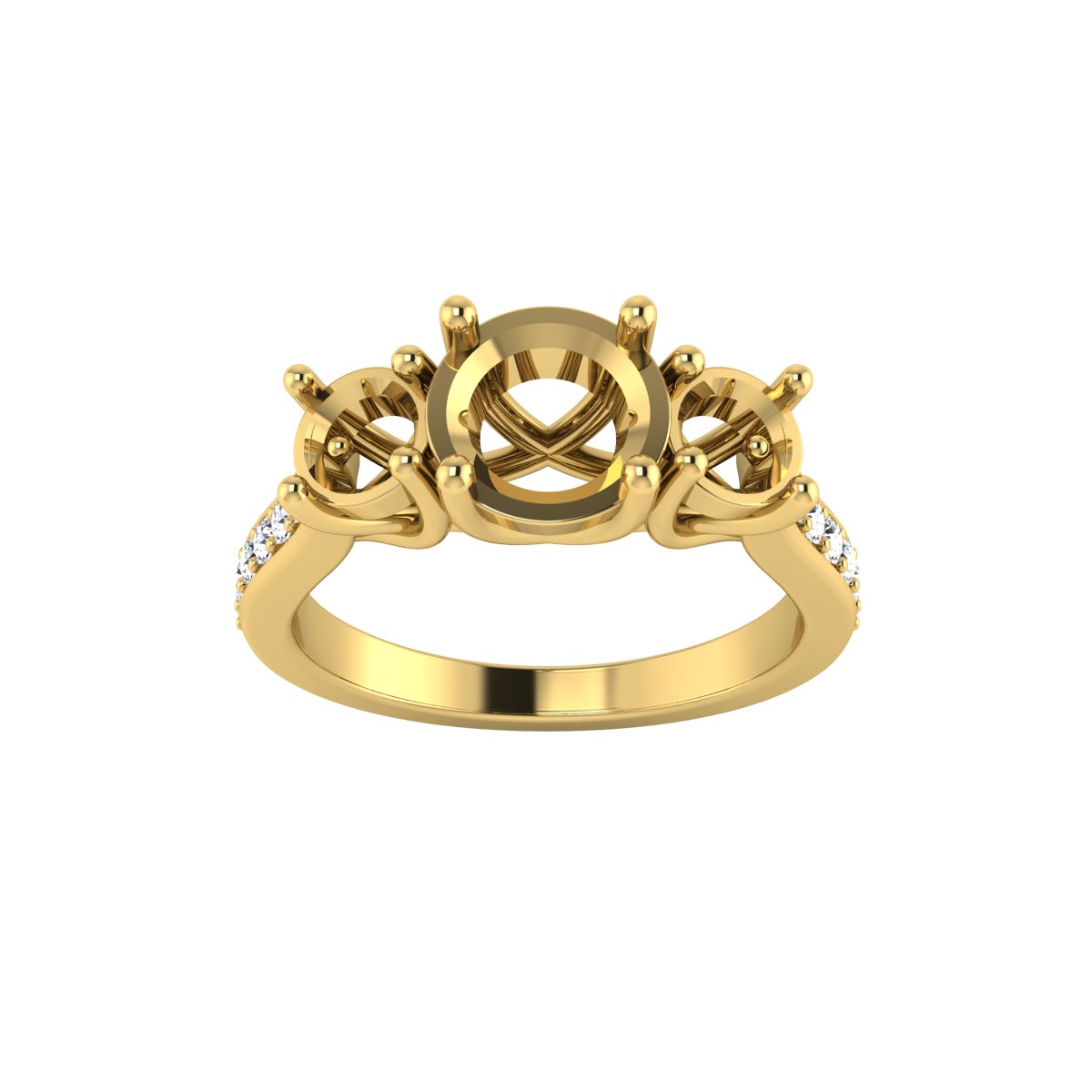 Round Semi-Mount Setting