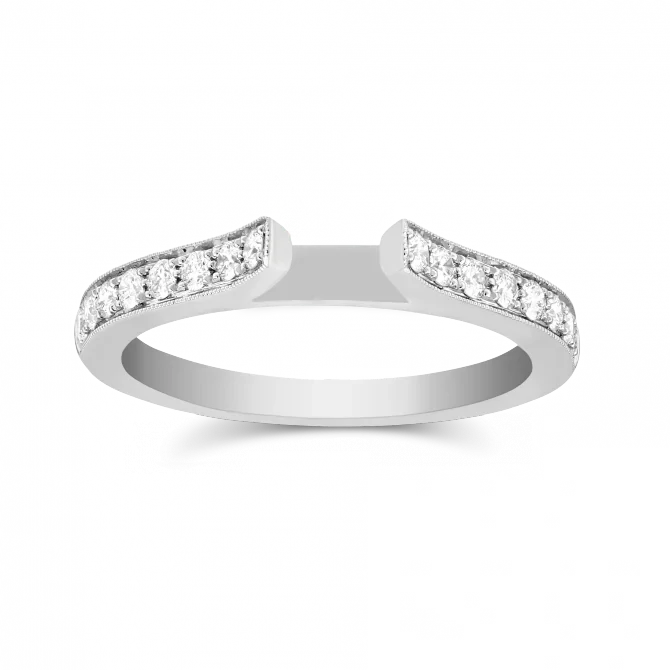 Solitaire White Gold Ring